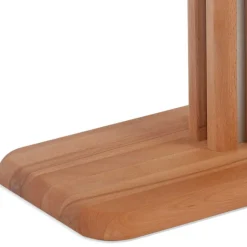 Wildeiche Beistelltisch auf Rollen Tambrana höhenverstellbar