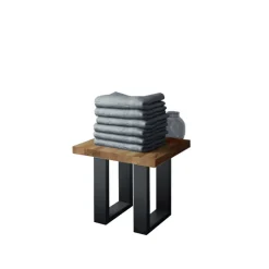 Wildeiche Beistelltisch Manzey massiv geölt