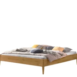 Wildeiche Bett für Dachschrägen - Vinodoras