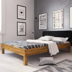 Wildeiche Bett mit 190cm Länge - Olbysca