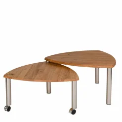 Wildeiche Couchtisch ausdrehbar - Delphima