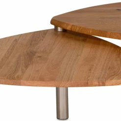 Wildeiche Couchtisch ausdrehbar - Delphima
