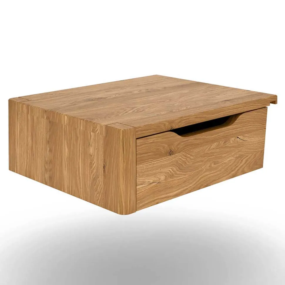 Wildeiche Designerbett 140x200 cm - Donlazi