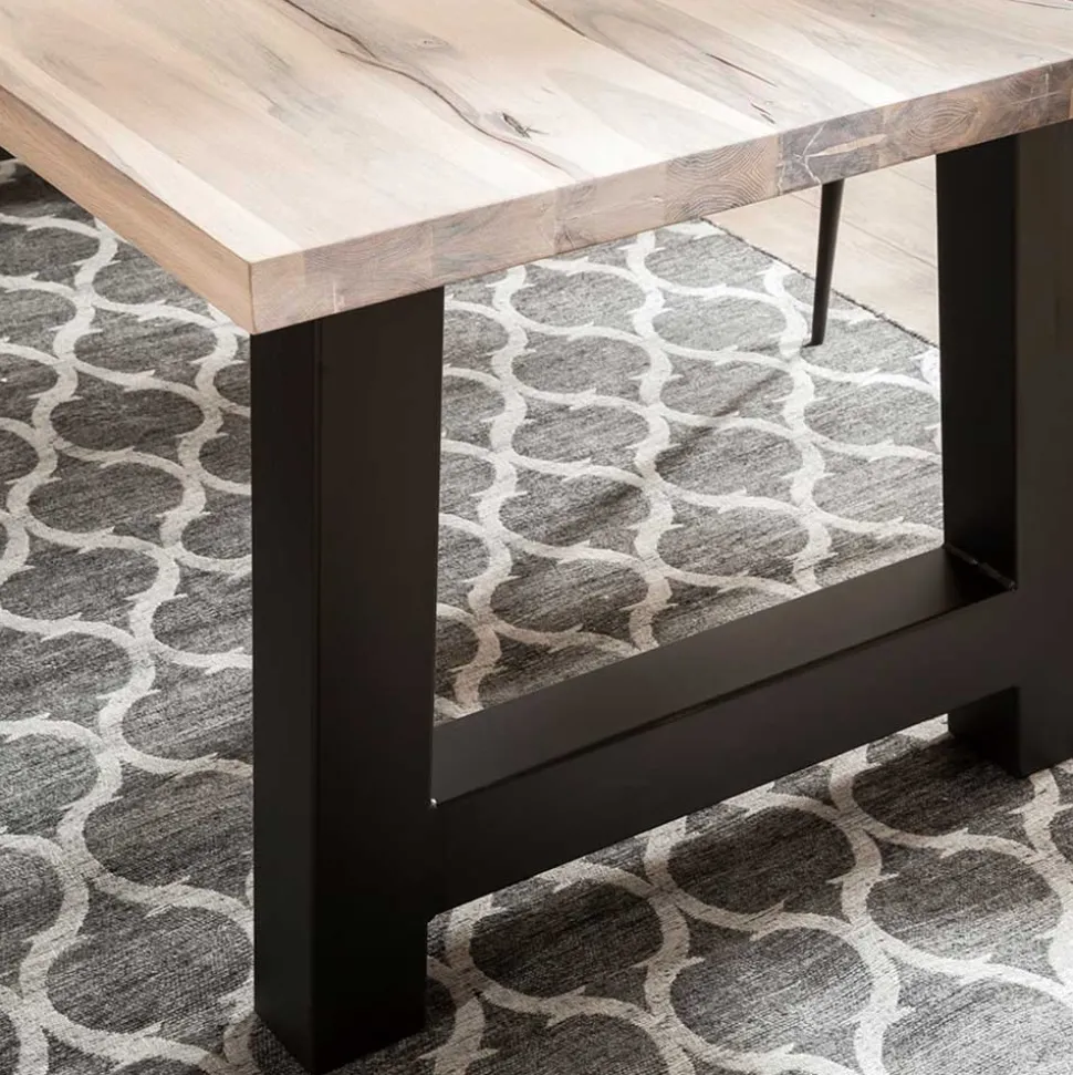 Wildeiche Esstisch in Weiß gekälkt - Tenna