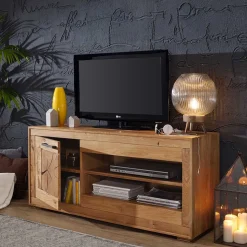 Wildeiche Fernsehtisch Troncon mit 130 cm Breite