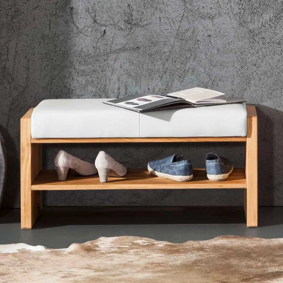 Wildeiche Flur Möbel Kombi - Mandrey (fünfteilig)