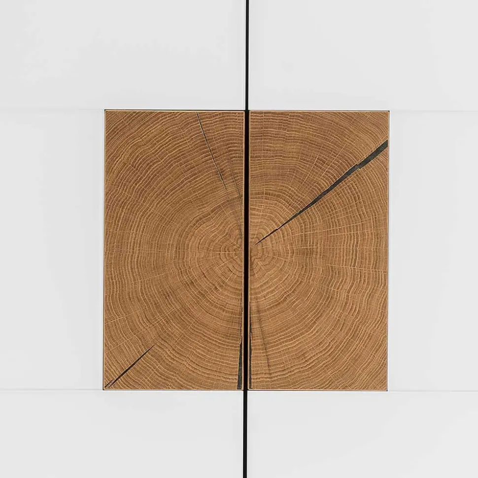 Wildeiche Flur Möbel Kombi - Mandrey (fünfteilig)