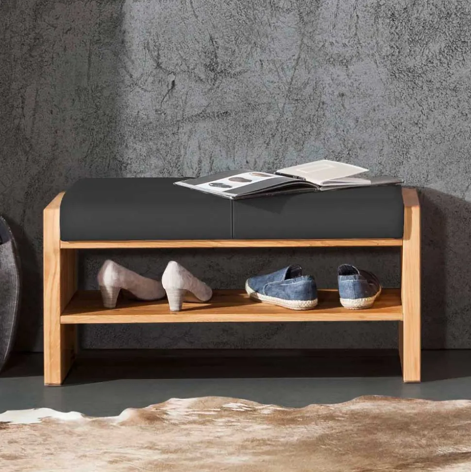 Wildeiche Flurmöbel Set - Mandrey (vierteilig)