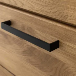 Wildeiche Highboard Vitrine teilmassiv - Sophia