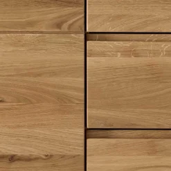 Wildeiche Hochkommode - 90 cm breit - Atluvia