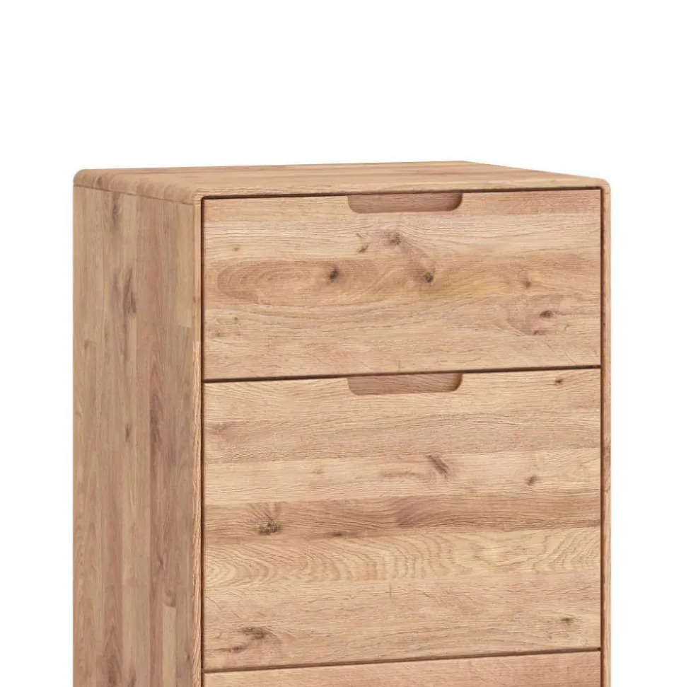 Wildeiche Hochkommode mit Tür und Schublade - Holiday