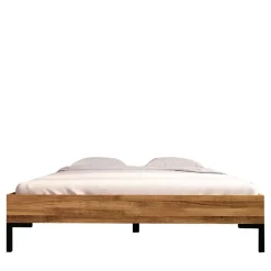 Wildeiche Holzbett für Dachzimmer - Kerfa