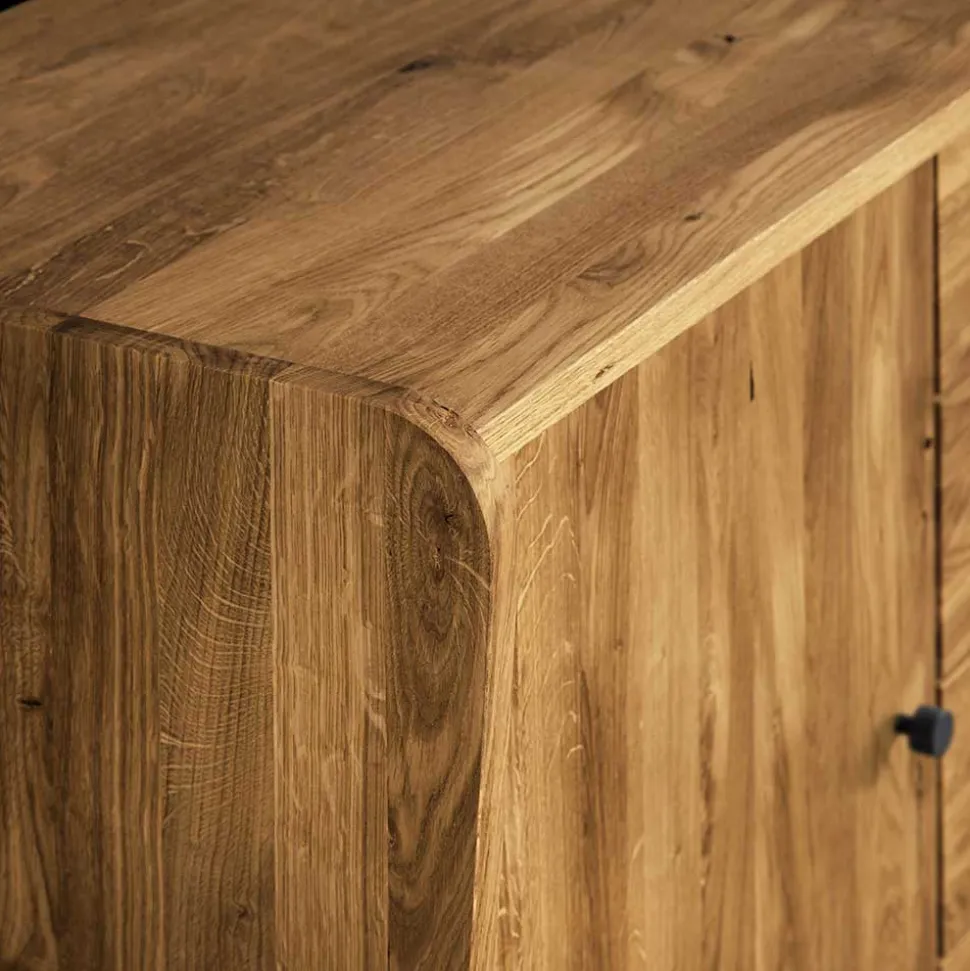 Wildeiche Holz-Sideboard 160 cm breit - Hardus