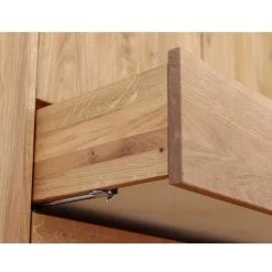 Wildeiche Kombi-Kleiderschrank massiv - Fabijola