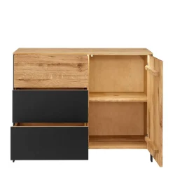 Wildeiche Kombi-Kommode mit LED Beleuchtung - Viligrana