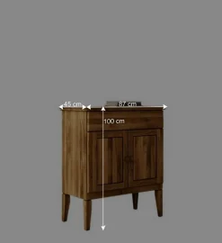 Wildeiche Kommode Masdamos massiv geölt