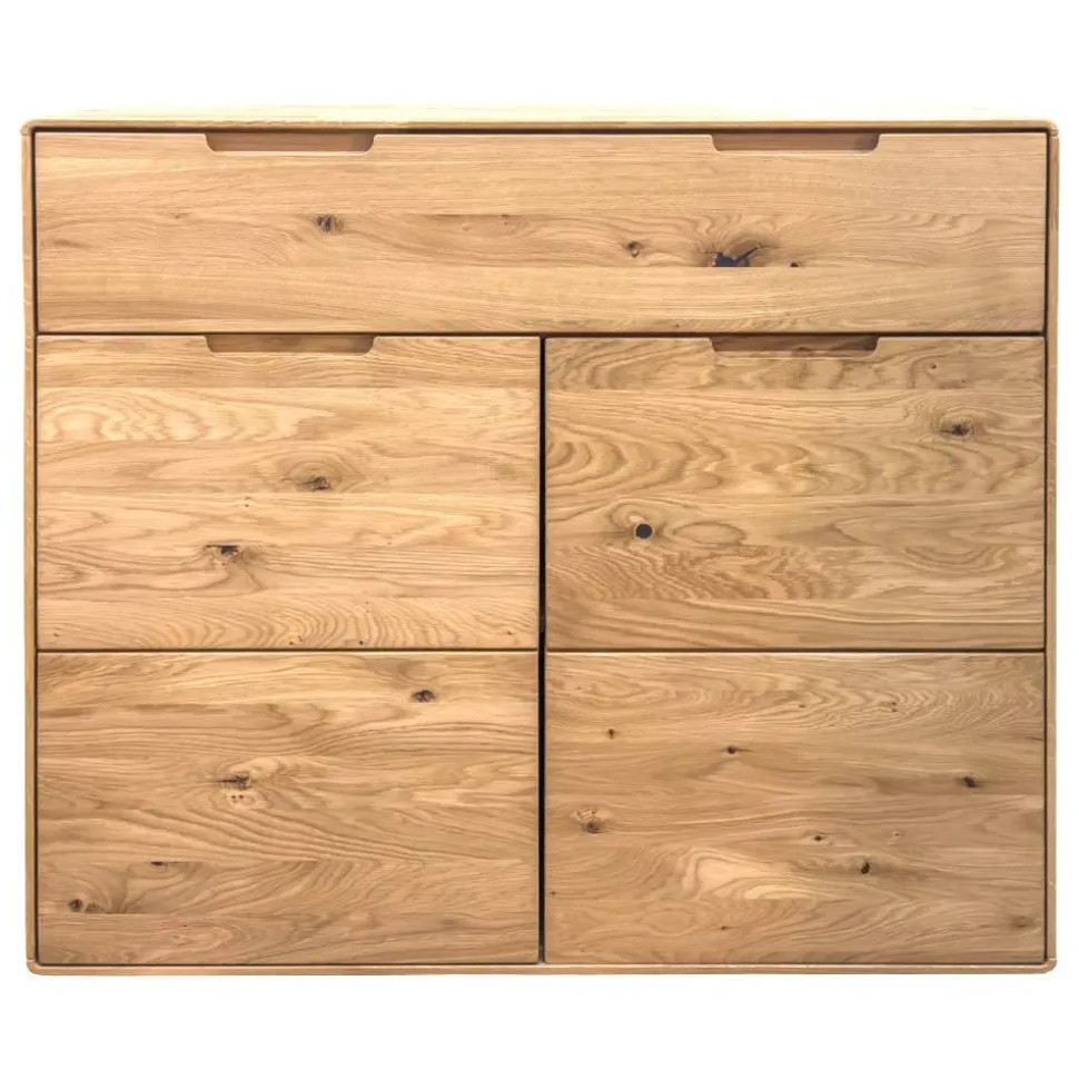 Wildeiche Kommode mit einer Schublade - Darcona