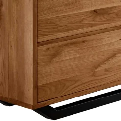 Wildeiche Kommode mit Metall Bügelgestell - Cancun