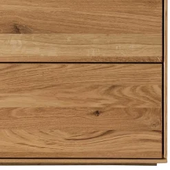 Wildeiche Nachtkommode 61 cm hoch - Nuessa