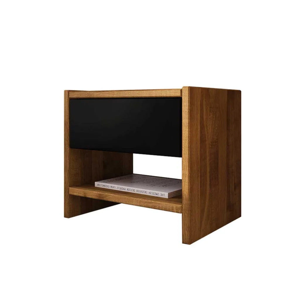 Wildeiche Nachtkonsole mit einer Schublade - Olbysca