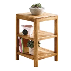 Wildeiche Regal Uvinessa mit drei Ablagen