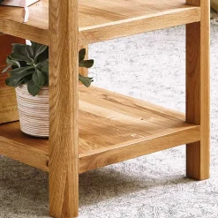 Wildeiche Regal Uvinessa mit drei Ablagen