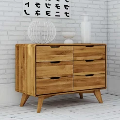 Wildeiche Schubladenkommode geölt - Eavy