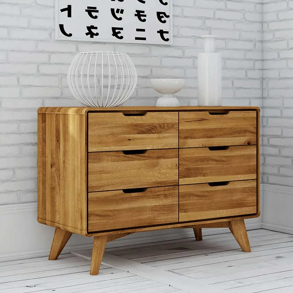 Wildeiche Schubladenkommode geölt - Eavy