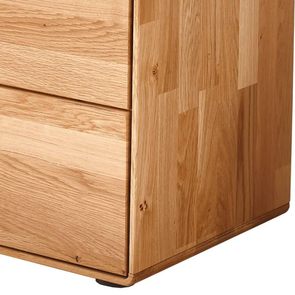 Wildeiche Schuhbank mit Doppeltür - Darcona