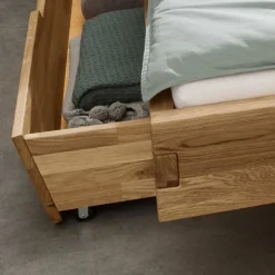 Wildeiche Schwebebett in Doppelbettgrößen - Aryvano