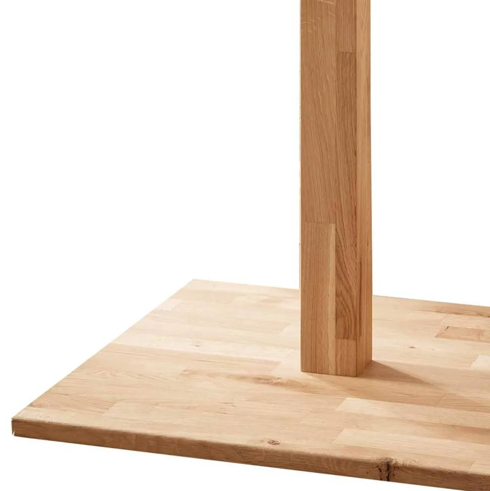 Wildeiche Standgarderobe mit fünf Haken - Emangov