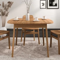 Wildeiche Tisch - 90 cm tief - Laida