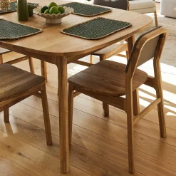 Wildeiche Tisch - 90 cm tief - Laida