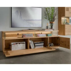 Wildeiche TV Board mit 170 cm Breite - Millena