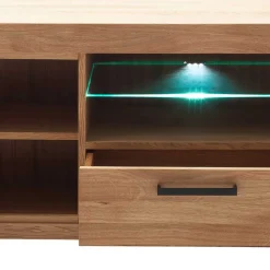 Wildeiche TV Lowboard teilmassiv - Sophia