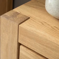 Wildeiche TV Lowboard teilmassiv - Sophia