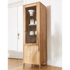 Wildeiche Vitrine in modernem Design - Laida