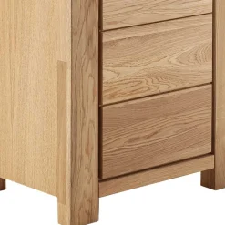 Wildeiche Vitrine teilmassiv - Sophia