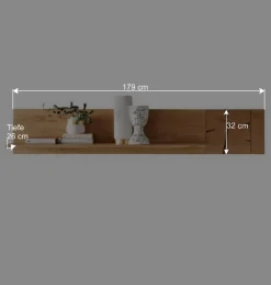 Wildeiche Wandboard mit dekorativem Hirnholz - Mantua