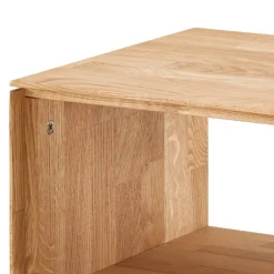 Wildeiche-Nachtkommode mit Fach - Kassanda