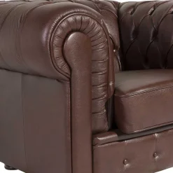 Wischleder Sessel in Braun - Cementa