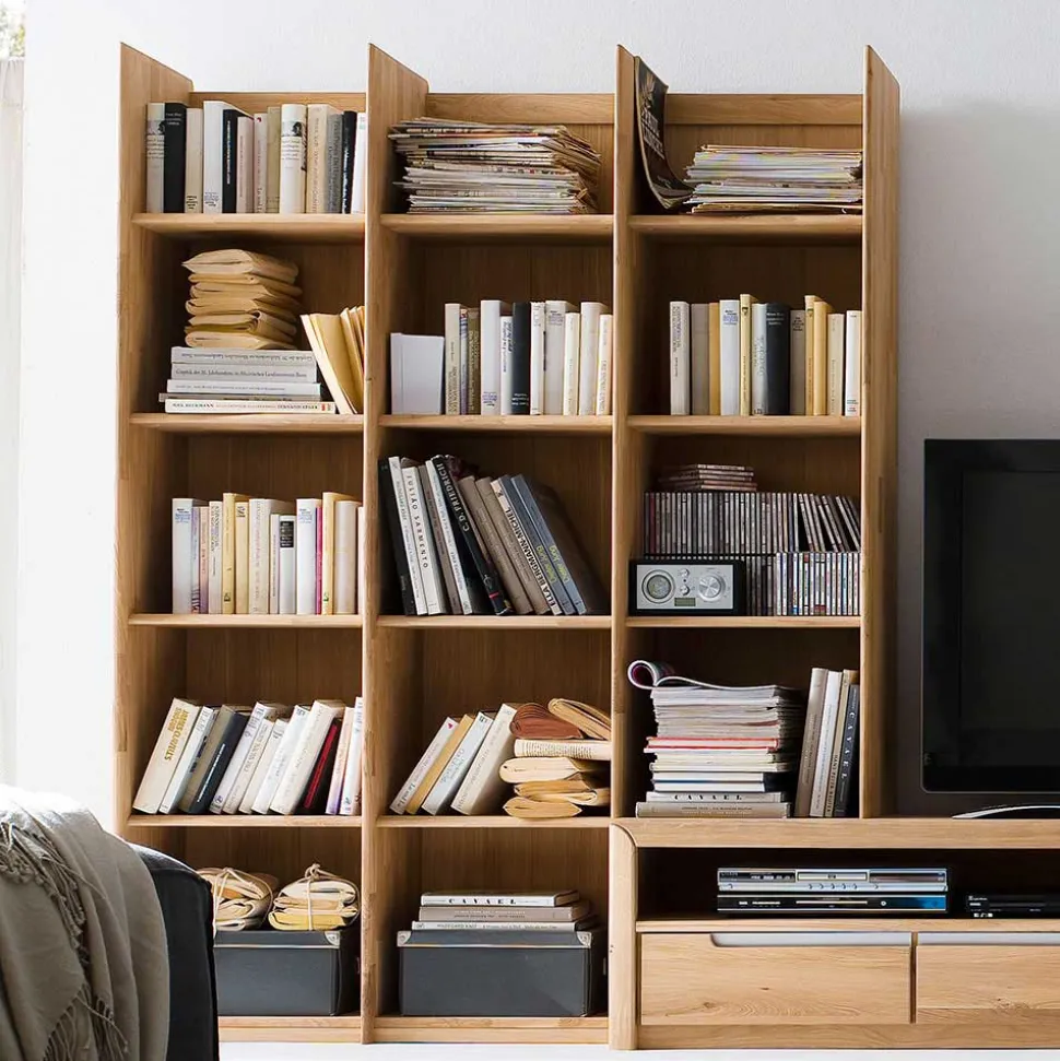 Wohnkombination Croconia aus Wildeiche Massivholz (dreiteilig)