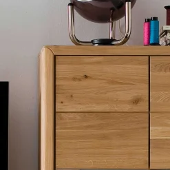 Wohnkombination Croconia aus Wildeiche Massivholz (dreiteilig)