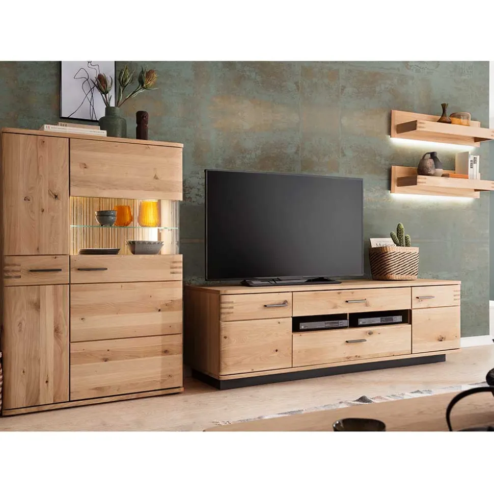 Wohnmöbel Anbauwand Kombi - Crupean (vierteilig)