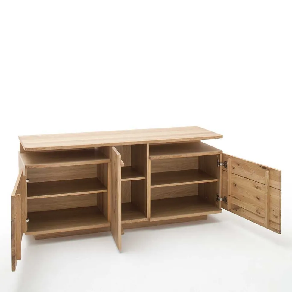 Wohnmöbel Set in Eiche Bianco - Crokas (vierteilig)