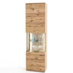 Wohnmöbel Set in Eiche Bianco - Crokas (vierteilig)