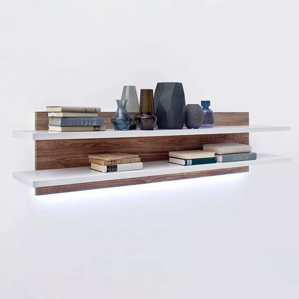 Wohnmöbel Set in Weiß Hochglanz - Icadro (vierteilig)