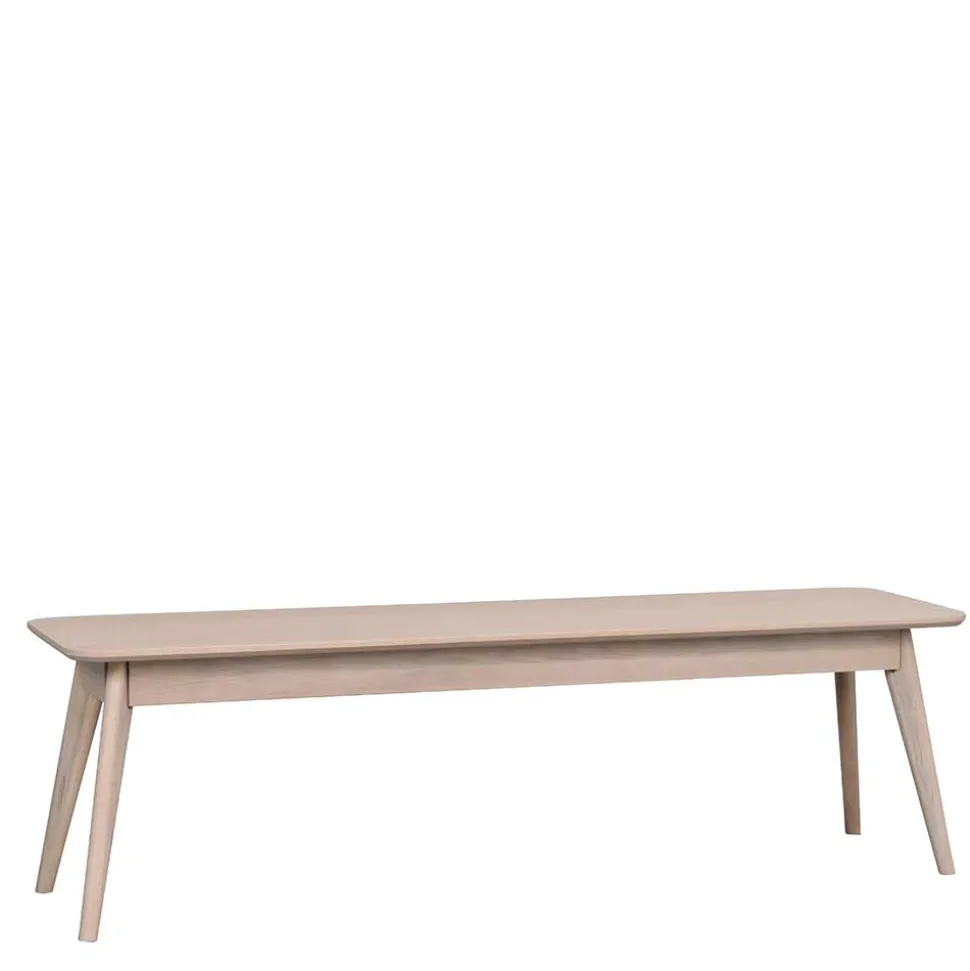 Wohnraum Holzbank in White Wash - Navassa