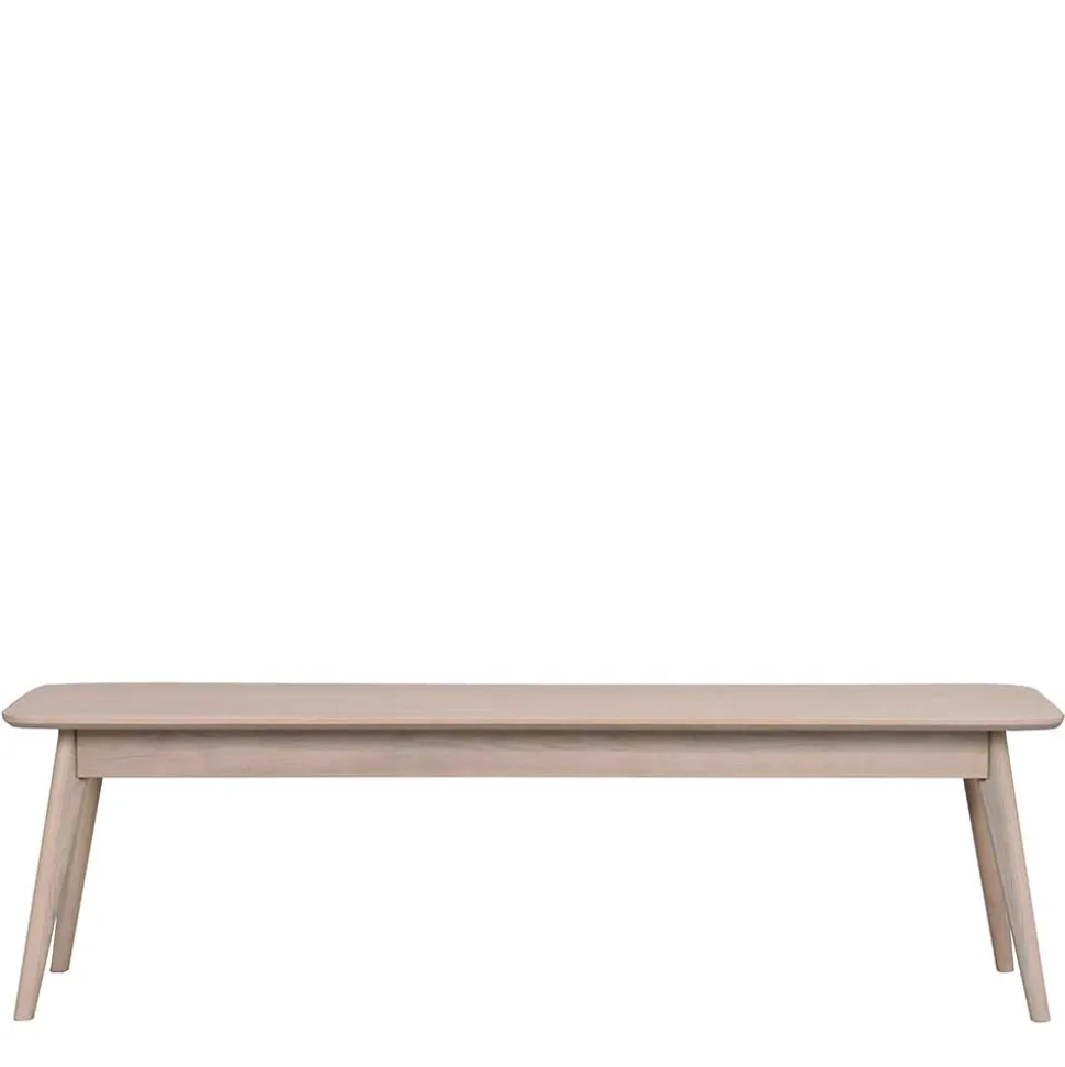 Wohnraum Holzbank in White Wash - Navassa