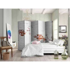 Wohnraum Raumteiler in Maueroptik - Seven